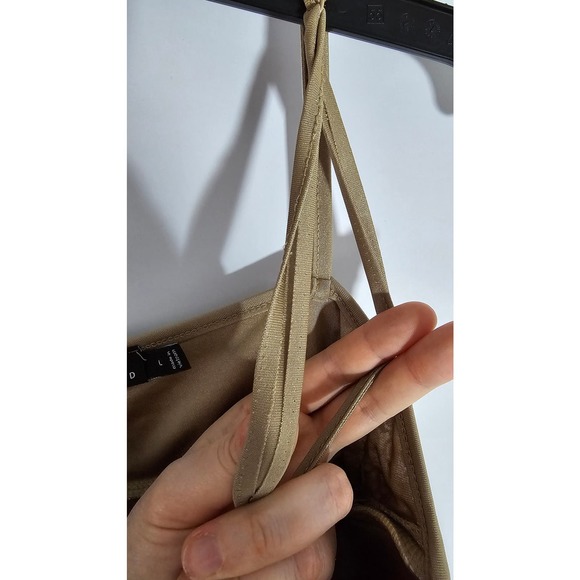 Vintage The Limited Padded Bra Top, Y2K, green, lace and sequin details - Picture 12 of 12